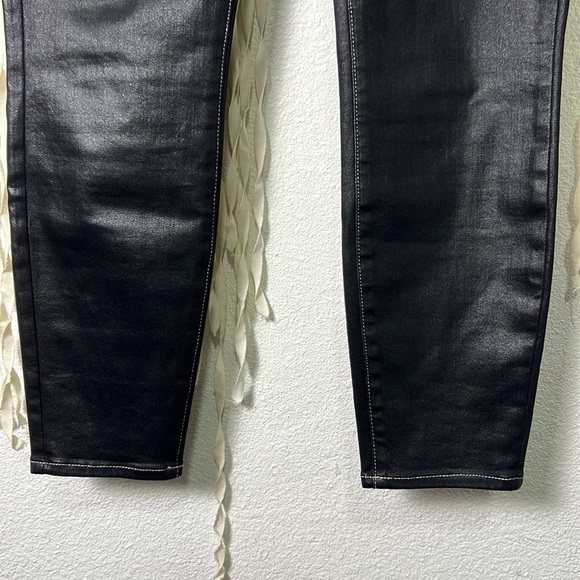 L'Agence Black Waxed Skinny Denim Size 28 - Picture 4 of 15